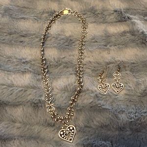 Brighton matching necklace and earrings